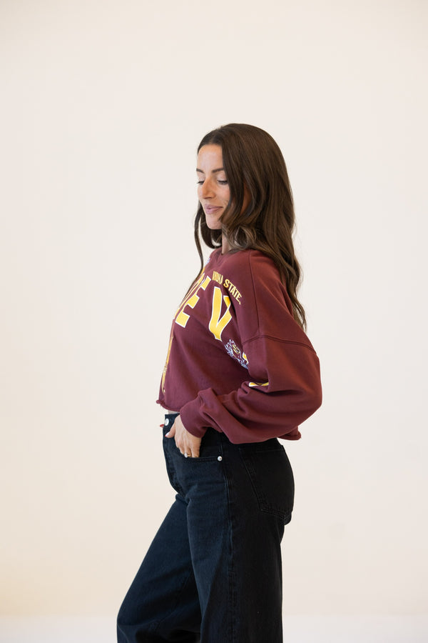 Arizona State Patched Up Cropped Longsleeve