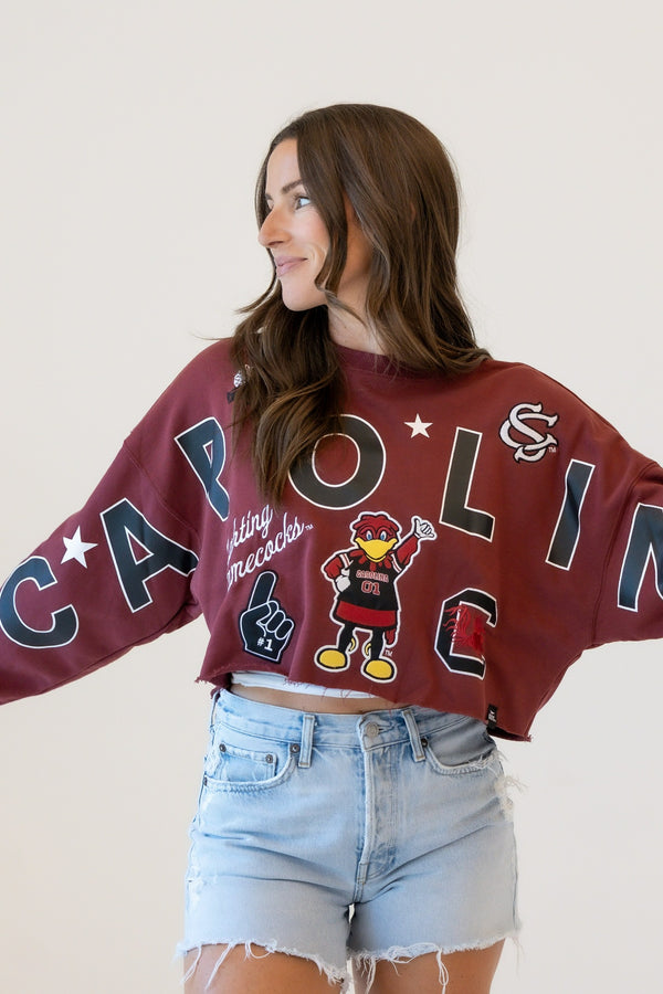 South Carolina Patched Up Cropped Longsleeve