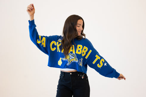 SD State Patched Up Cropped Longsleeve