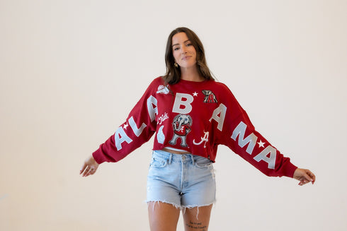 Alabama Patched Up Cropped Longsleeve