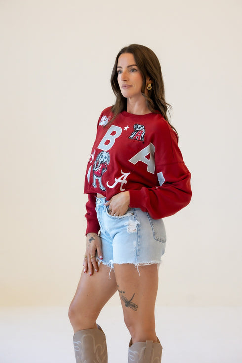 Alabama Patched Up Cropped Longsleeve