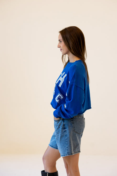 Creighton Patched Up Cropped Longsleeve