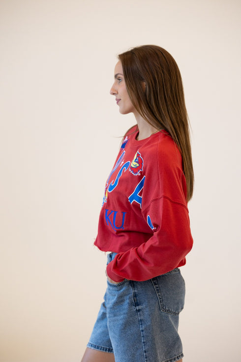 Kansas Patched Up Cropped Longsleeve