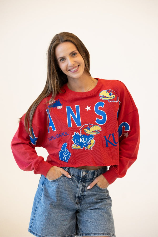 Kansas Patched Up Cropped Longsleeve