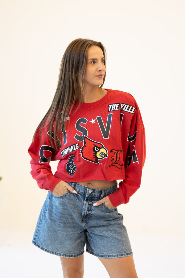 Louisville Patched Up Cropped Longsleeve