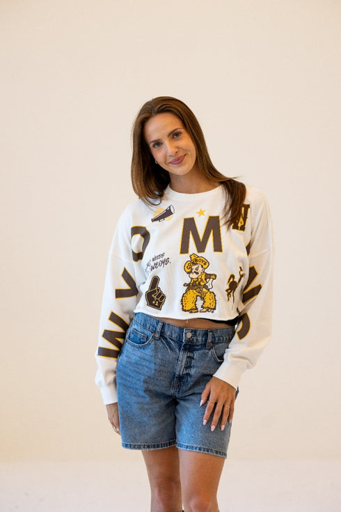 Wyoming Patched Up Cropped Longsleeve