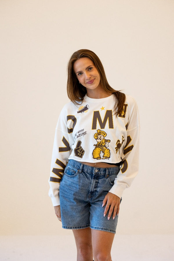 Wyoming Patched Up Cropped Longsleeve