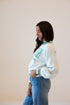 Oregon Queen Oversized Striped Crew Sweater