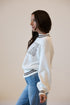 Wyoming Queen Oversized Striped Crew Sweater