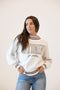 Wyoming Queen Oversized Striped Crew Sweater