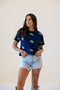 Georiga Tech Ritter Multi Color Heavyweight Crop Tee