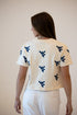West Virginia Ritter Multi Color Heavyweight Crop Tee