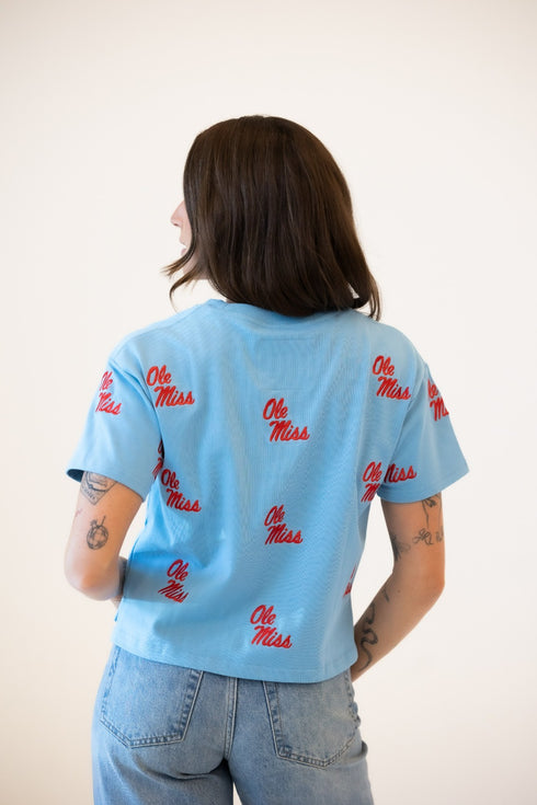 Ole Miss Ritter Repeat Heavyweight Crop Tee