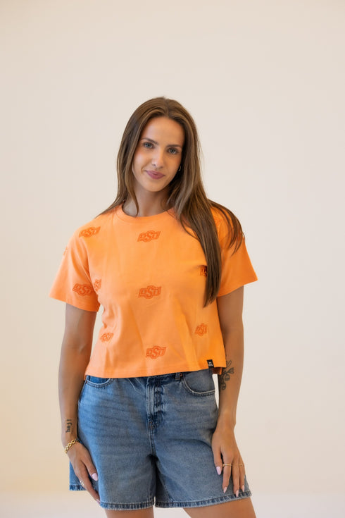 Oklahoma State Ritter Repeat Heavyweight Crop Tee