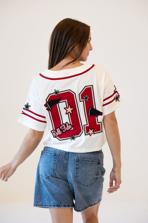 Alabama 7th Inning Stretch Cropped Baseball Jersey