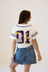 LSU 7th Inning Stretch Cropped Baseball Jersey