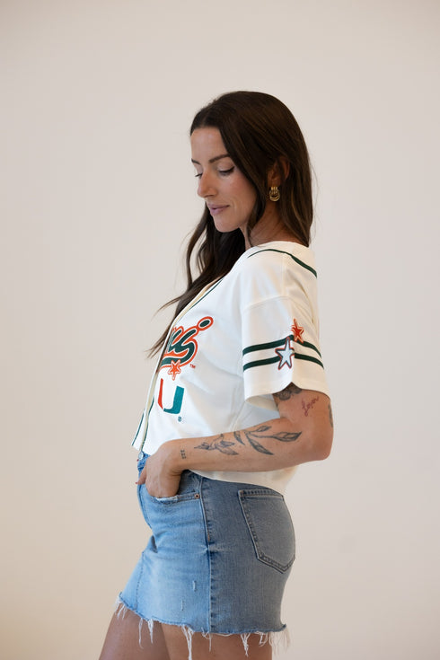 Miami 7th Inning Stretch Cropped Baseball Jersey