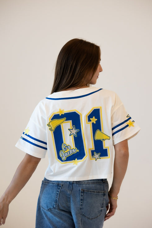 SD State 7th Inning Stretch Cropped Baseball Jersey