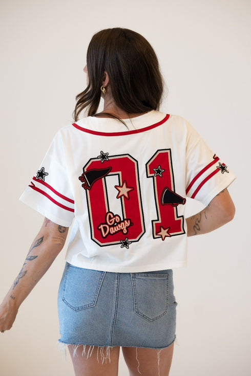 Georgia 7th Inning Stretch Cropped Baseball Jersey