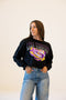 LSU Starlite Sequin Cropped Longsleeve
