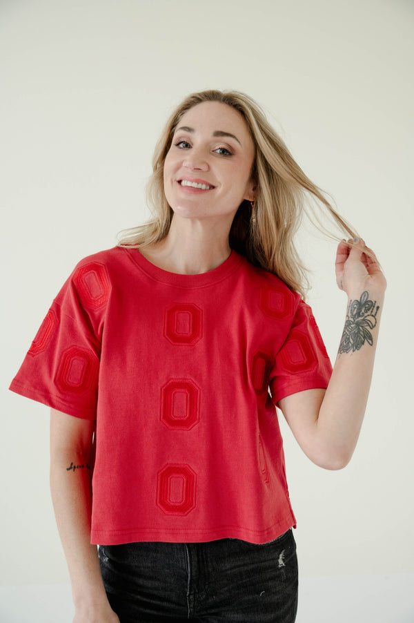 Ohio State Ritter Repeat Heavyweight Crop Tee