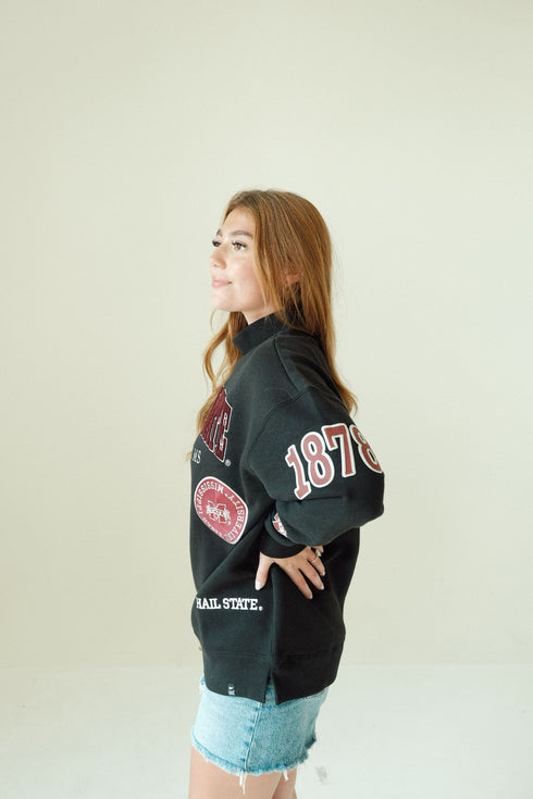 Mississippi State All Over Scatter Oversized Funnel Neck