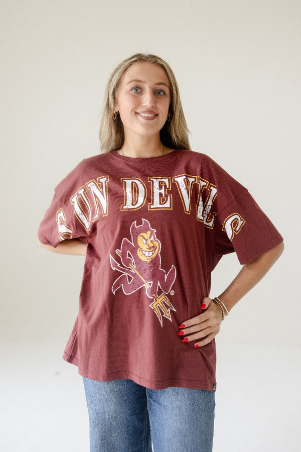 Arizona State Southern Split OS Band Tee