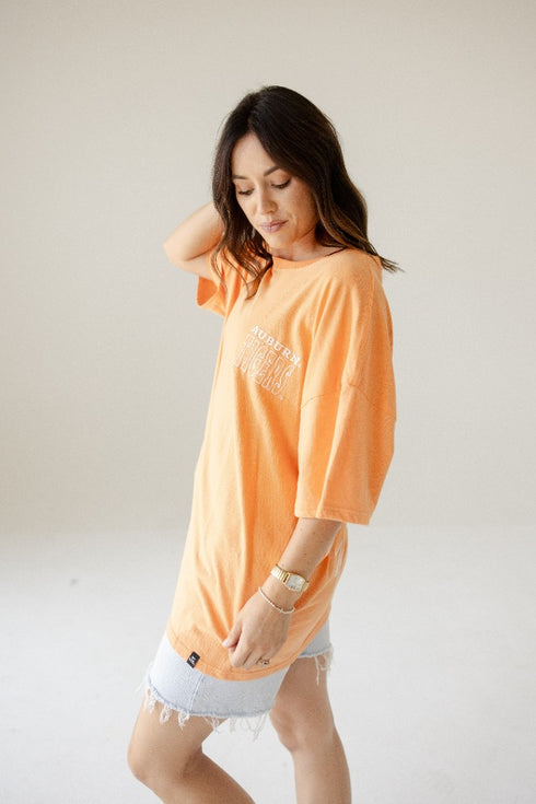 Auburn Billboard Embroidery OS Band Tee
