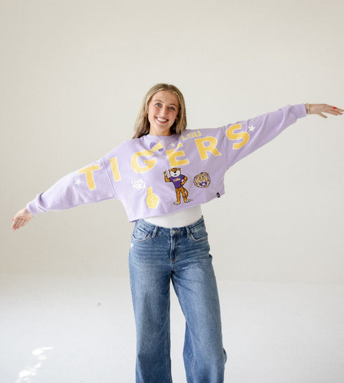 LSU Patched Up Cropped Longsleeve