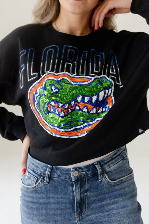 Florida Starlite Sequin Cropped Longsleeve
