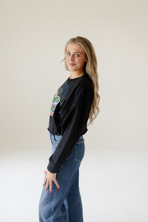 Florida Starlite Sequin Cropped Longsleeve