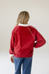 Indiana Sunday Slate Striped Collar Fleece Crew