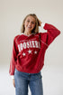 Indiana Sunday Slate Striped Collar Fleece Crew