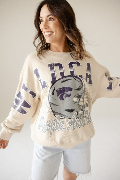 Kansas State Homefield Lantern Sleeve Crew