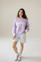 Kansas State Sunday Slate Striped Collar Fleece Crew