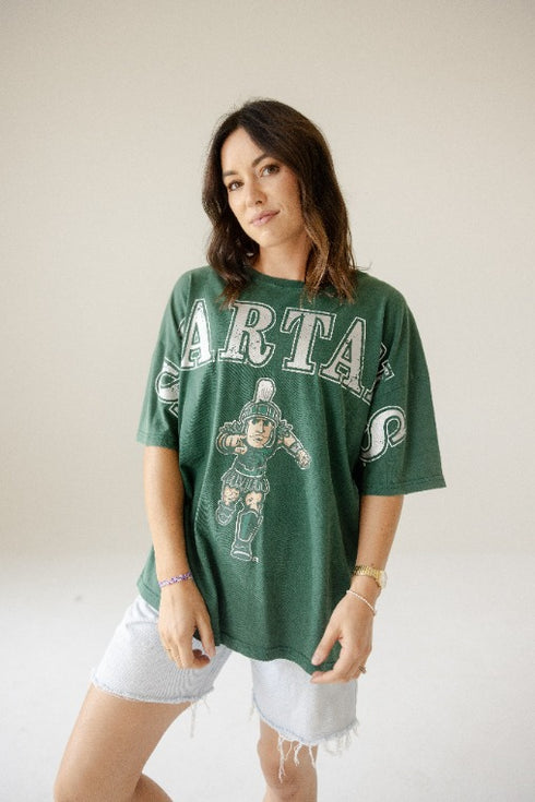 Michigan State Southern Split OS Band Tee