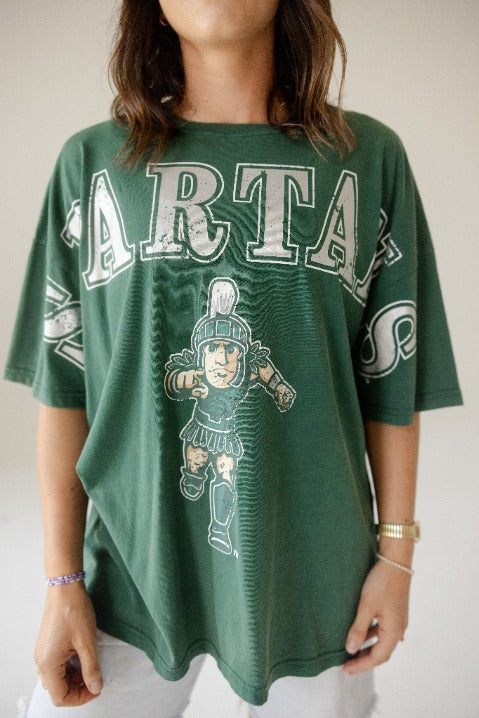 Michigan State Southern Split OS Band Tee