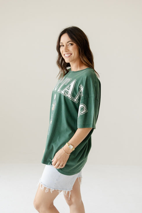 Michigan State Southern Split OS Band Tee