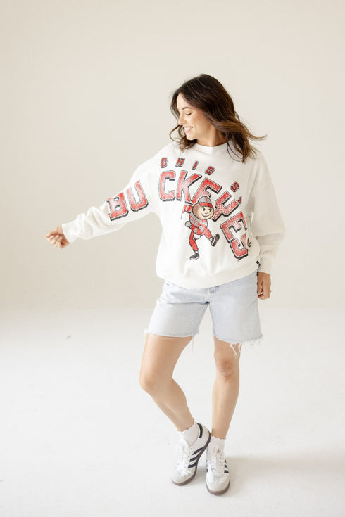 Ohio State Bryant Bend Lantern Sleeve Crew