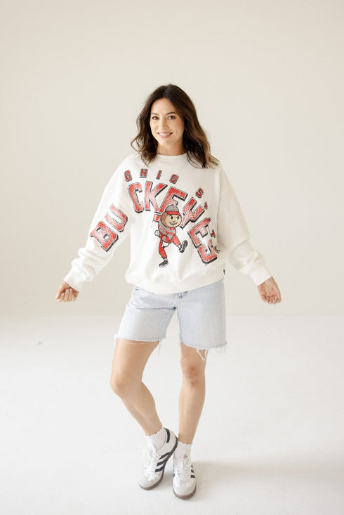 Ohio State Bryant Bend Lantern Sleeve Crew