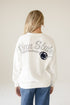 Penn State Suave Suede Lantern Sleeve Crew