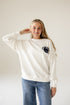 Penn State Suave Suede Lantern Sleeve Crew