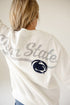 Penn State Suave Suede Lantern Sleeve Crew