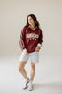 South Carolina Sunday Slate Striped Collar Fleece Crew