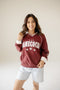 South Carolina Sunday Slate Striped Collar Fleece Crew