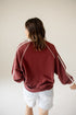 South Carolina Sunday Slate Striped Collar Fleece Crew