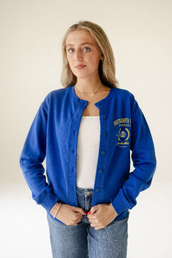 SD State Collegiate Fleece Cardigan