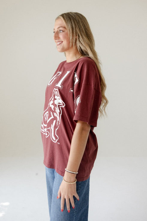 Texas A&M Southern Split OS Band Tee