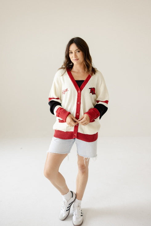 Arkansas Cassidy Button Up Sweater