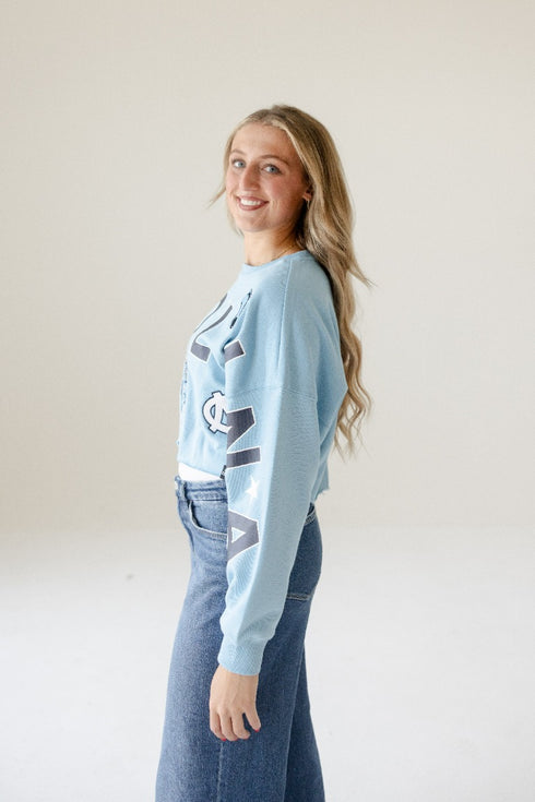 North Carolina Patched Up Cropped Longsleeve
